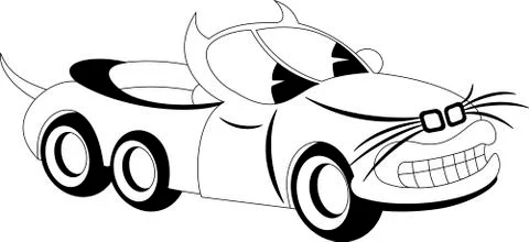 Cartoon car Stock Illustration