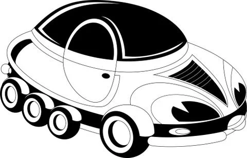Cartoon car Stock Illustration