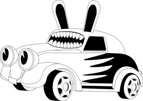 Cartoon car Stock Illustration