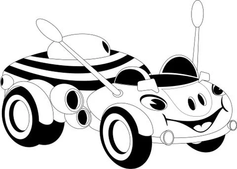 Cartoon car Stock Illustration