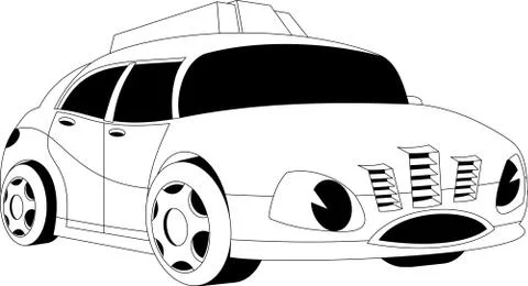 Cartoon car Stock Illustration