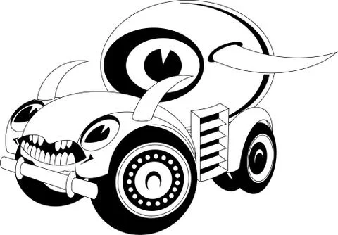 Cartoon car Stock Illustration