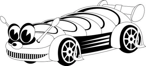 Cartoon car Stock Illustration