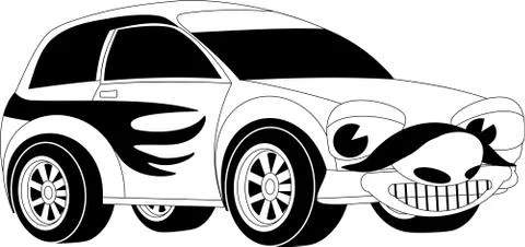 Cartoon car Stock Illustration
