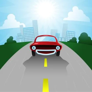 Cartoon car Stock Illustration