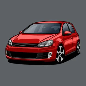 Cartoon car vector illustration Stock Illustration