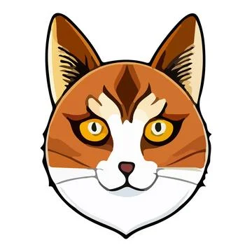 Cartoon cat character. Kitten vector breed. Stock Illustration
