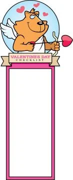 Cartoon Cat Cupid Graphic Stock Illustration