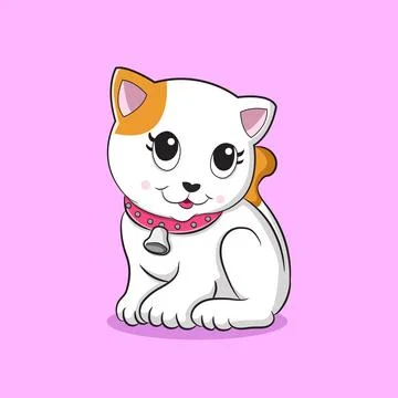 Cartoon cat 스톡 일러스트