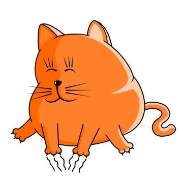 Cartoon cat. Vector illustration. Stock Illustration