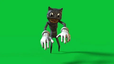 Cartoon Cat Walkcycle Green Screen Loop ... | Stock Video | Pond5