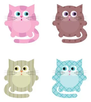 Cartoon cats Stock Illustration
