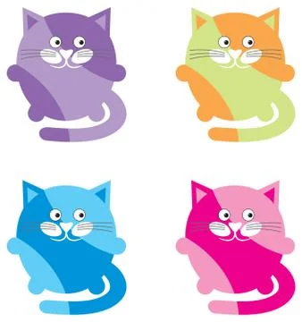 Cartoon cats Stock Illustration
