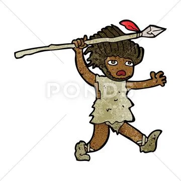 Cartoon caveman Stock Illustration