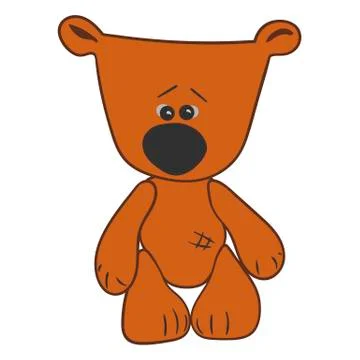 Cartoon character bear Stock Illustration