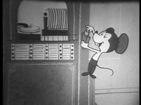 Cartoon character Mighty Mouse fights tooth decay and advertises Colgate Dental Stock Footage 74968398