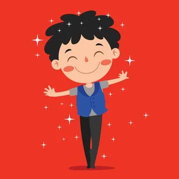 Cartoon Character Performing Classical Ballet Stock Illustration