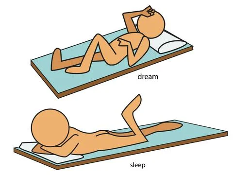 Cartoon character Sleep Stock Illustration