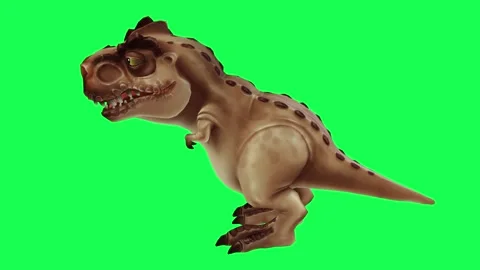 Cartoon character of the Tire  is talking from the angle of the armpit in green Stock-Footage 245358210