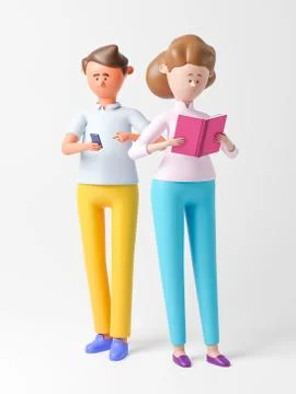 Cartoon characters Illustrazione stock