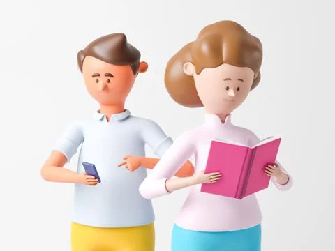 Cartoon characters Stock Illustration