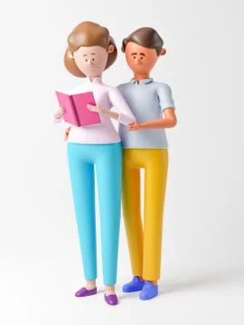 Cartoon characters Illustrazione stock