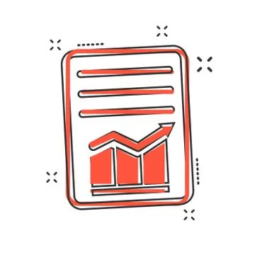 Cartoon checklist icon in comic style. Document check illustration pictogram. イラスト素材