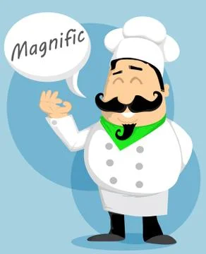 Cartoon chef Stock Illustration