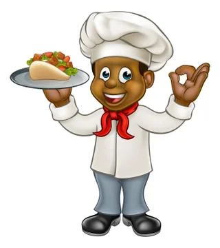 Cartoon Chef Kebab イラスト素材