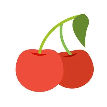 CARTOON CHERRY FIGURE Stock Illustration