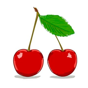Cartoon cherry Stock Illustration