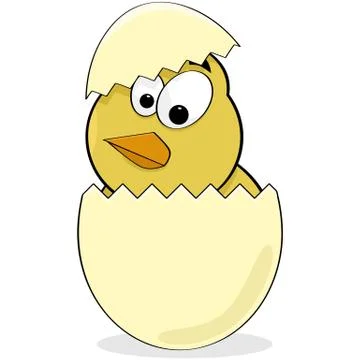 Cartoon chick Stock Illustration