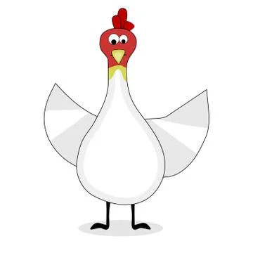 Cartoon chicken bird Stock Illustration