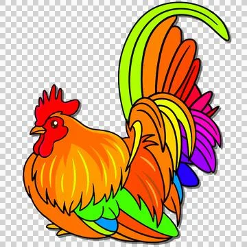 Cartoon chicken Stock-Illustration
