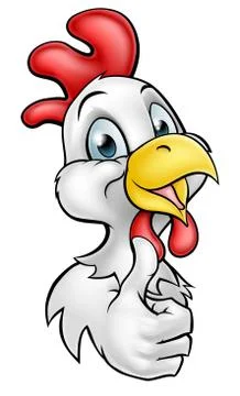 Cartoon Chicken Rooster Stock Illustration