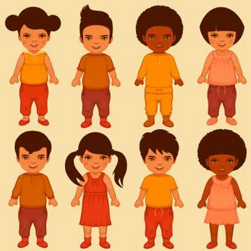 Cartoon children Stock Illustration