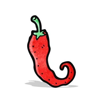 Cartoon chilli pepper Illustrazione stock