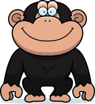 Cartoon chimp Stock Illustration