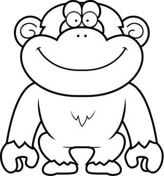 Cartoon Chimp Stock Illustration