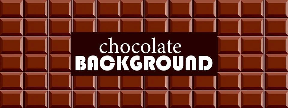 Cartoon chocolate background Stock Illustration