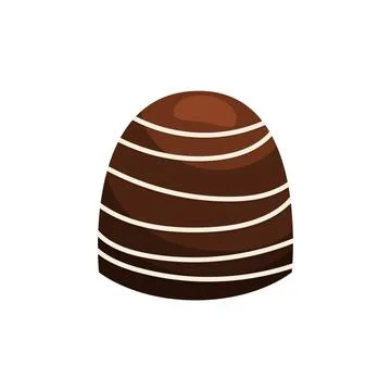 Cartoon chocolate candy. Vector illustration Ilustração Stock