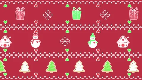 Cartoon Christmas Background Stock Footage 251432688