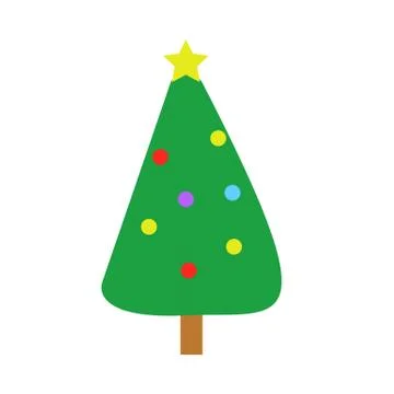 Cartoon Christmas Tree Stock Illustration
