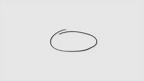 Cartoon Circular Line Loop With Expanding Spiral Motion Loop Transparent Stock Footage 347496246
