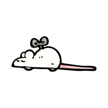 Cartoon clockwork mouse Illustrazione stock