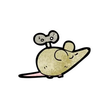 Cartoon clockwork mouse Illustrazione stock