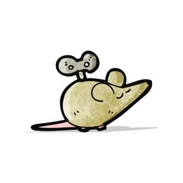 Cartoon clockwork mouse Illustrazione stock