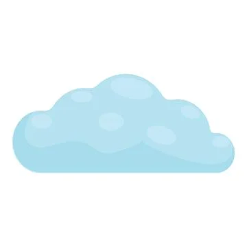 Cartoon cloud floating gently in the sky Illustration