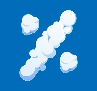 Cartoon cloud font punctuation percent symbol Ilustración de archivo