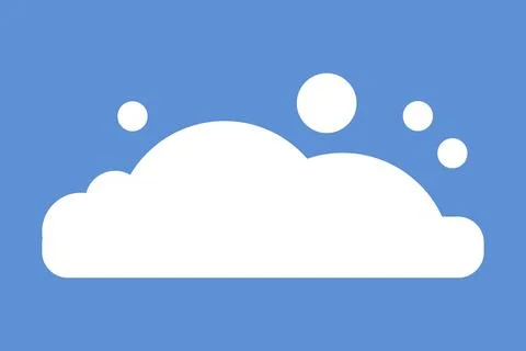 Cartoon cloud icon. Modern flat icon for design. Vector isolated on white  イラスト素材